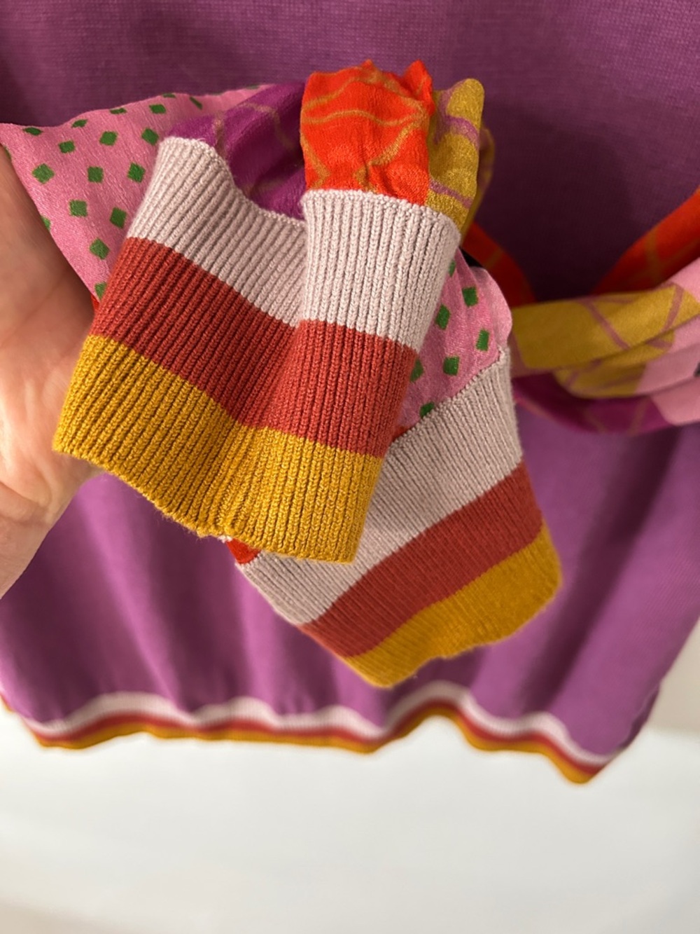 Bl^nk London Sweater Women’s XL Purple Bohemian Crewneck Pullover - Picture 7 of 16